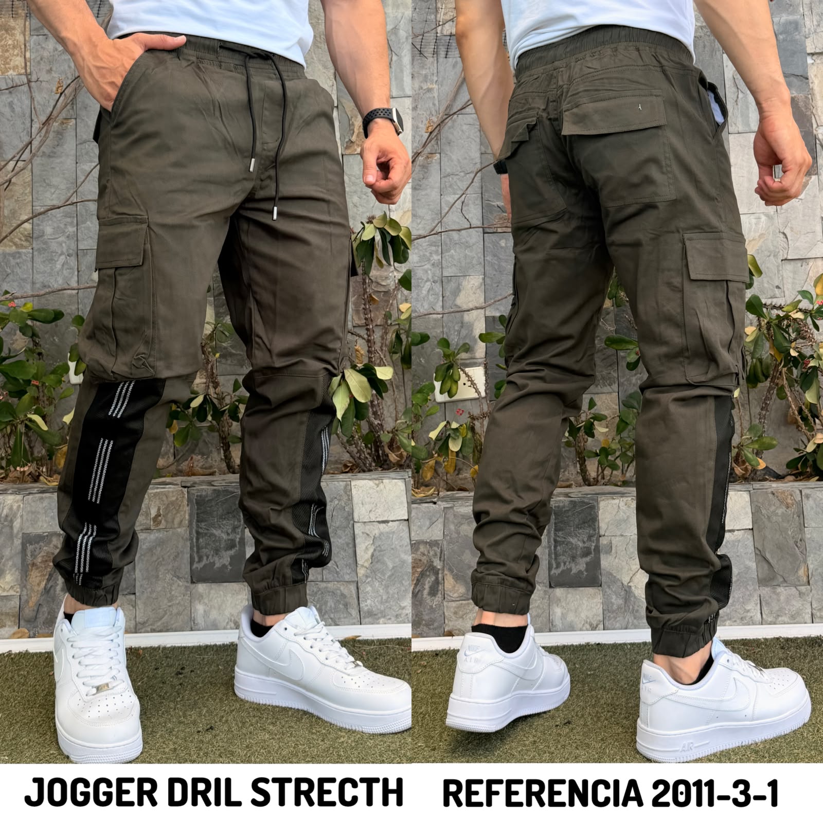 jogger dril strech